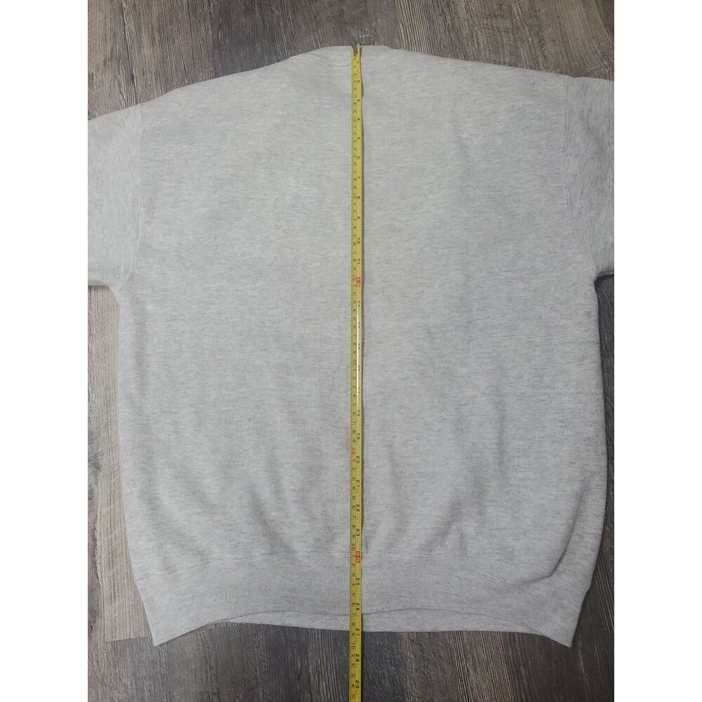 Vintage University Of Miami Hurricanes Gray Crewneck Sweatshirt Size L Tultex - Picture 11 of 15